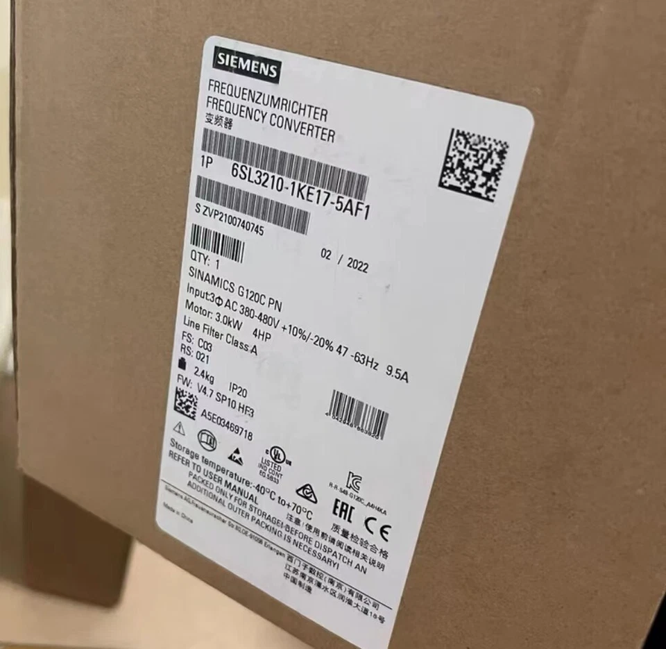 New Sealed Siemens 6SL3210-1KE17-5AF1 6SL3210-1KE17-5AF1 - Image 1 of 1