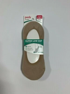 Calcetines forradores cojín corte súper bajo desnudos Peds para mujer 3 piezas ¡NUEVOS! Nuevo con etiquetas Foto 1 de 2