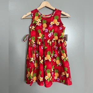 Hilo Hattie The Hawaiian Original Poipu pineapple girls dress size small vaca - Picture 1 of 7