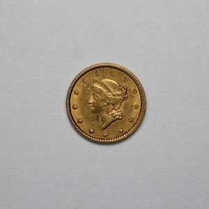 1853 $1 Liberty Head Gold Dollar - Picture 1 of 3