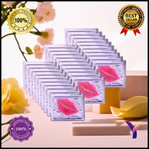 30 PACK PINK Collagen Crystal Lip Mask Lip Plumper Gel Moisturizer Lips Masks*** - Picture 1 of 24