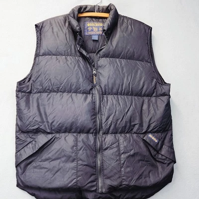 Chaleco acolchado Woolrich John Rich & Bros para hombre L negro nailon plumón cremallera saco de cosas Foto 1 de 4