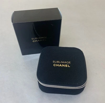 Chanel Sublimage Black Travel Cosmetic Box Makeup Pouch Jewelry Case *EMPTY* - Image 1 of 4
