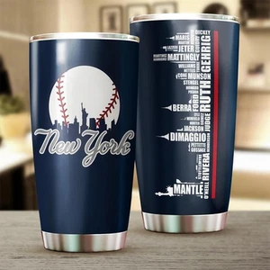 Legends New York Baseball City Skyline Tumbler - Coffee Mug Medium, Navy Blue - Picture 1 of 6