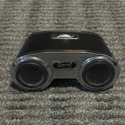 Binoculares deportivos vintage de vidrio con lente recubierta de 3,5x negros hechos en Japón Foto 1 de 4