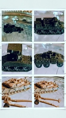 Vintage World War 2 Collection Of Miniature  Military Vehicles Set - Image 1 of 2