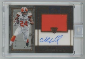 2018 Panini One Rookie Patch Auto RPA Nick Chubb Rookie Auto 36/49 Cleveland - Picture 1 of 2