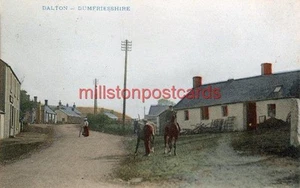 EARLY PRINTED POSTCARD OF DALTON VILLAGE (NEAR DUMFRIES) DUMFRIESSHIRE, SCOTLAND - Picture 1 of 2