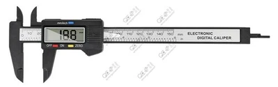 6" 150mm Carbon Fiber Electronic Digital Vernier Caliper Micrometer Gauge LCD  - Image 1 of 4