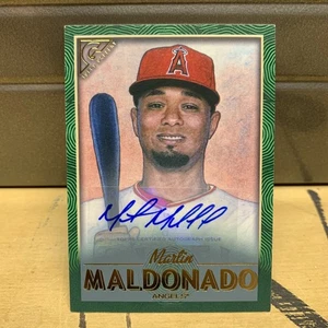 2018 Topps Gallery Martin Maldonado /99 Green Auto Autograph 80 Angels Baseball  - Bild 1 von 4