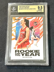 BGS 9.5 Gem Mint Caitlin Clark 2024 Panini Instant A WNBA Rookie of the Year 154 - Picture 1 of 2