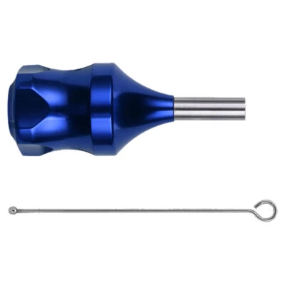 Empuñadura de cartucho de aleación de zinc tatuaje azul oscuro de 30 mm con émbolo de aguja de 78 mm EE. UU. Foto 1 de 4