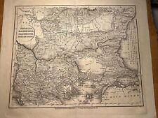 Greece Bulgaria Macedonia 1839 Antique Map Map Copperplate Steel Engraving