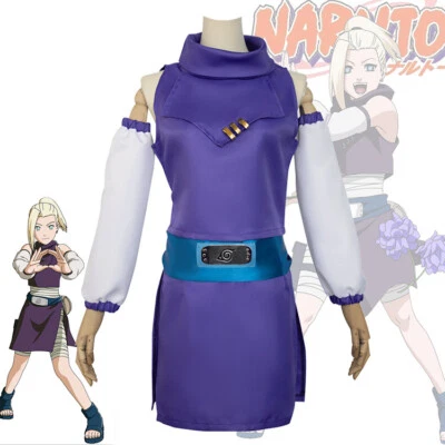 Disfraz de Disfraz de Naruto Yamanaka Ino Uniforme Ninja Conjunto de Rendimiento para Mujer Foto 1 de 4