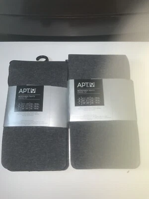 2 pares de medias de microfibra de moda Apt 9 para mujer talla gris nuevas con etiquetas Foto 1 de 2