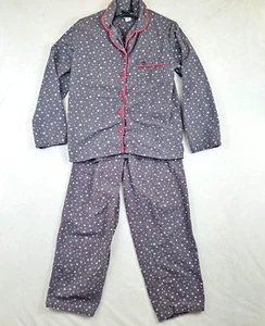 Joe Boxer Women's Gray With Stars Fleece Pajama Set Size S (Small) - Picture 1 of 14