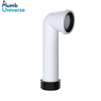 VIVA SANITARY 90° Bend Long Tail WC Pan Connector to 110mm(4") Soil Pipe