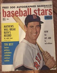 Baseball Stars Magazine 1954 Ted Williams Ex+