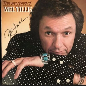 ¡PORTADA DE ÁLBUM LP FIRMADA POR MEL TILLIS! ¡LO MEJOR EN EBAY! Certificado de autenticidad JSA! - Imagen 1 de 5