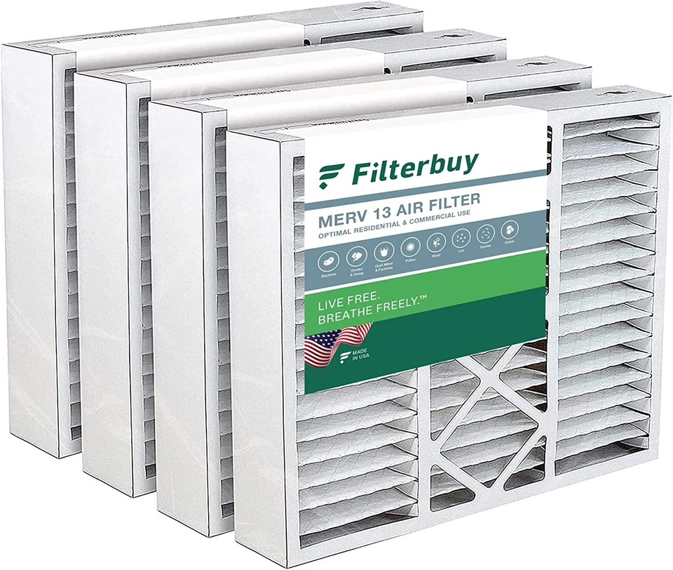 Filterbuy 20x25x5 Air Filters, AC Furnace Replacement for Honeywell (MERV 13) - Image 1 of 4
