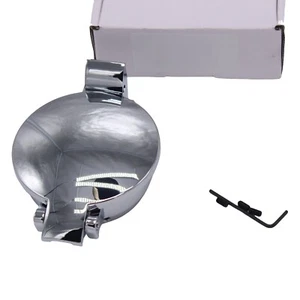 Chrome Aston Style Flip Petrol Fuel Cap Flap For Classic Austin Rover MINI - Picture 1 of 14