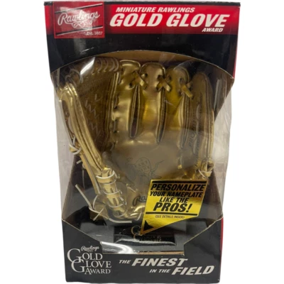 Rawlings | Mini Baseball Gold Glove Award Trophy | Stand Included Replica RARE - Image 1 of 4