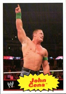 2012 Topps Heritage WWE Wrestling Card #19 John Cena - Imagen 1 de 2
