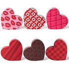 6 Pack Valentine's Day Table Decor Candy Heart Signs Tiered Tray Decorations