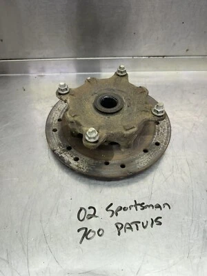 02 2002 Only Polaris Sportsman 700 Twin 4x4 rueda delantera buje rotor izquierdo derecho Foto 1 de 4