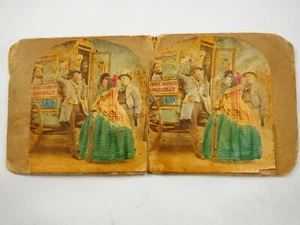 Full Inside! Room on the Roof,Hand Colored  Stereoview Card - Picture 1 of 6