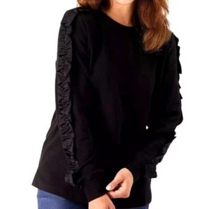 J Jason Wu Sweatshirt with Ruffle Sleeve XXS (866) - Picture 1 of 7