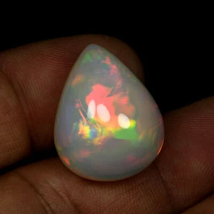 20,52 Ct IF Pera 23 x 18,5 MM Originale Arcobaleno Multicolore Gioco Welo Opale!!! - Foto 1 di 5