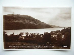 Loch Lomond and Ben Lomond postcard - from Tarbet Hotel. (Valentine) - Picture 1 of 2