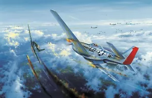 Final Victory von Simon Atack Luftfahrtkunst signiert von Zweiter Weltkrieg Ace Robin Olds - Bild 1 von 3
