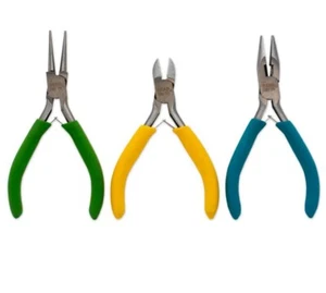 Jewellery Making - Beading - 3pc Plier Set - colour ID. - Imagen 1 de 3
