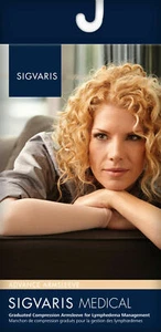 Sigvaris 911A 15-20 mmHg Women's Advance Armsleeve * Beige * Size ML  - Picture 1 of 1