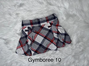 Gymboree Prep Perfect Pleated Plaid Skort Size 10 - Picture 1 of 1