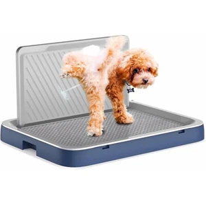 Pipi Pad Tablett für kleine/mittlere Hunde/Welpen Indoor Training Pad Halter mit Pipi Wand - Bild 1 von 7