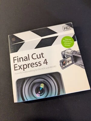 Apple Final Cut Express 4 HD Upgrade for Mac DV HDV AVCHD Video Editing Software - Image 1 of 2