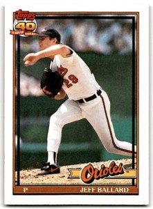 1991 Topps Baseball Card Jeff Ballard Baltimore Orioles #546