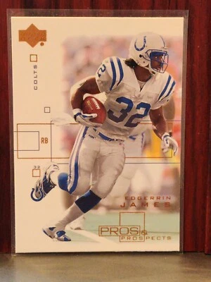 2001 Upper Deck Pros and Prospects Football Card Edgerrin James #37 🏈 HOF Colts - Image 1 of 2