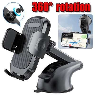 Universal 360° Adjustable Phone Mount Car Cup Holder Stand Cradle For Cell Phone - Image 1 of 4
