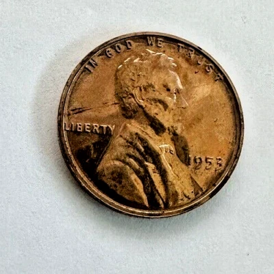 1953-P Lincoln Wheat Proof ~ Red Brown Better Condition Coin ~ Hard Date ~X13 - Image 1 of 4