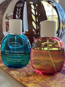 Clarins Eau des Jardins & Clarins Eau Tranquility Fragrance 3.4 oz. Pre-Owned - Picture 1 of 8