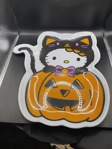 Nuovo piatto piatto in melamina Hello Kitty Halloween gatto nero in zucca di Sanrio - Foto 1 di 1