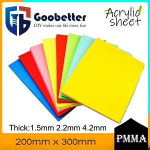 Colour Perspex Polymethyl Methacry Plastic Sheet Model Thin Panel Various Colors - Picture 1 of 8