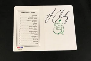 LOUIS OOSTHUIZEN SIGNED AUTOGRAPH AUGUSTA NATIONAL MASTERS SCORECARD PSA DNA - Picture 1 of 1