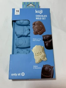 Chocolate Mold Set Dogs Cats Monsters Silicone Koji Target Exclusive 2 pack - Picture 1 of 4