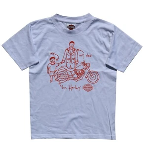 Camisetas de verano gráficas para niños Harley Davidson de algodón papá y yo 92 - Imagen 1 de 2