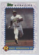 1990-93 Topps Magazine Cards Rickey Henderson #TM30 HOF